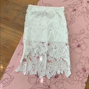 High low cut out skirt